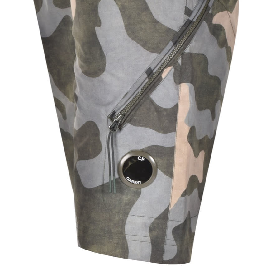 Alternative Image for ProductCP Company Goggle Camouflage Shorts Green3